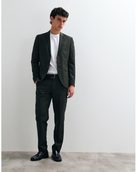 Jack & Jones Gray Super Slim Fit Suit Jacket for men