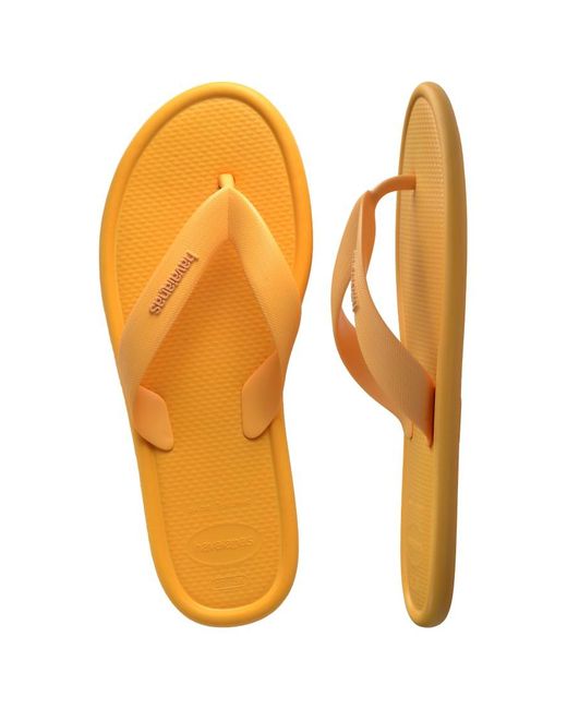 Havaianas Orange Puffed Flip Flops