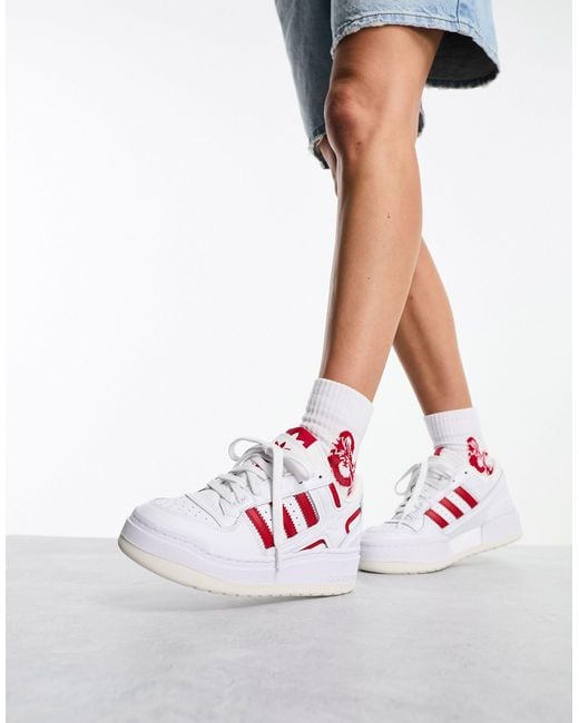 adidas Originals Forum Xlg Platform Trainers in White Lyst UK