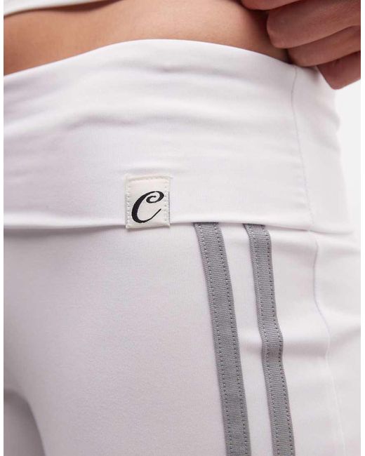 Collusion White Low Rise Flared Track Pant Co-ord