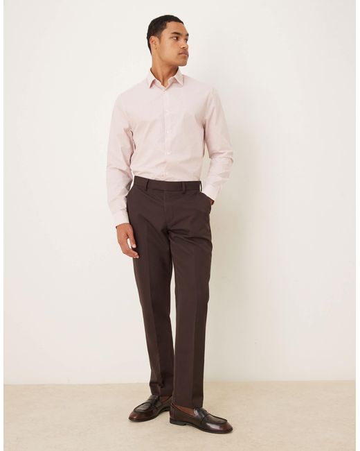 ASOS White Formal Check Regular Shirt for men