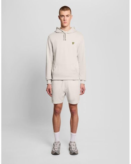 Lyle & Scott Natural Mid Bottoms Pique Track Short for men
