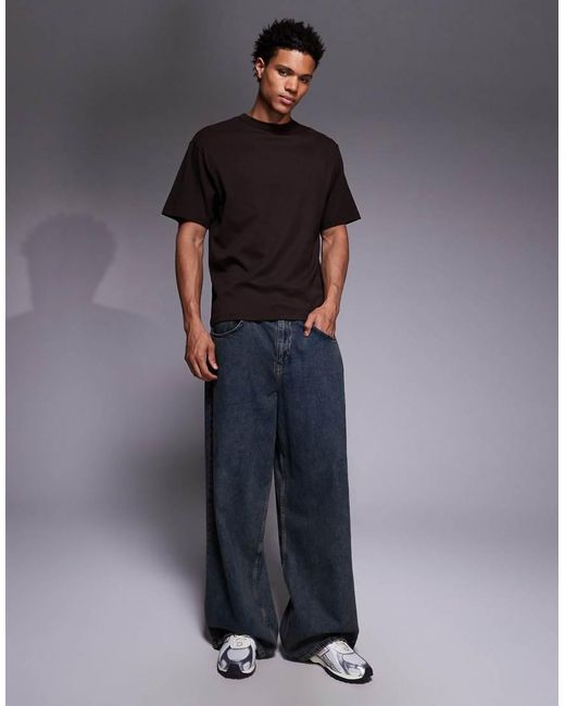 River Island Gray Clean Essential T-shirt for men