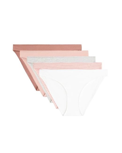 Oysho White 5 Cotton Blend Classic Briefs