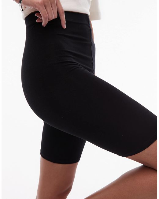 TOPSHOP Black Basic legging Short