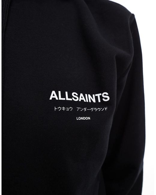 AllSaints Black Underground Oth Hoodie