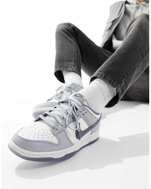 Nike Gray Dunk Low Retro Trainers for men