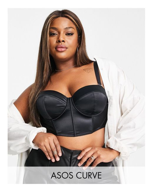asos design tyler mesh underwire corset