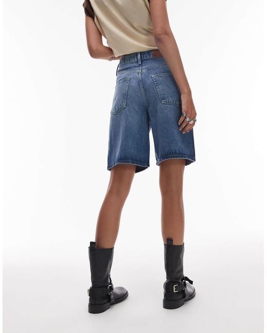 Tommy Hilfiger Blue – heritage – bermudashorts aus dunkelem denim mit geradem schnitt