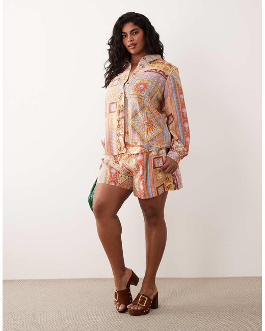 Never Fully Dressed Multicolor Satin Shorts