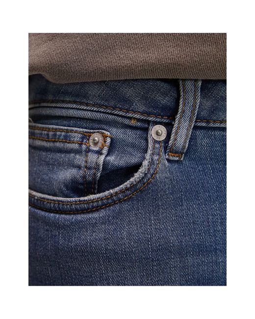 Topman – spray-on-jeans in Blue für Herren