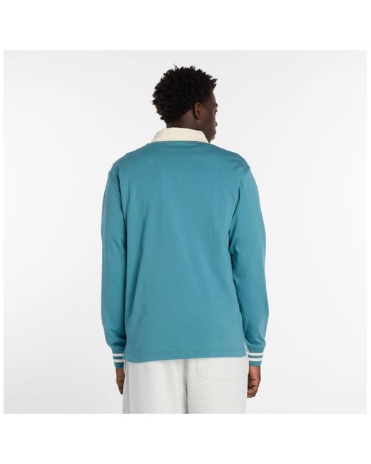 New Balance Blue Rugby Shirt for men