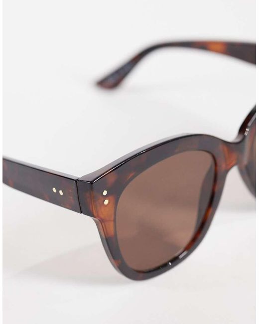 Gina Tricot Brown Round Sunglasses
