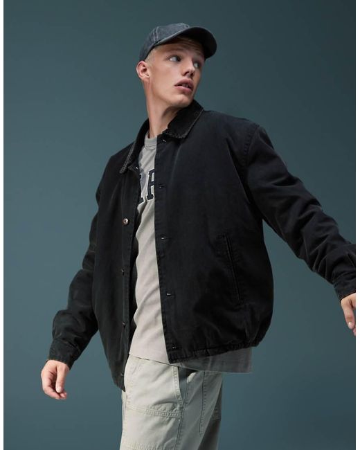 ASOS Black Harrington Jacket for men