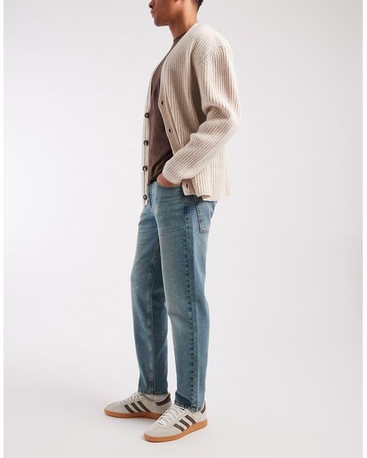 ASOS Blue Tapered Jeans for men
