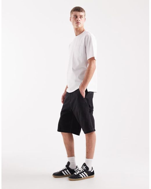 Timberland White Washed Duck Canvas Carpenter Short for men