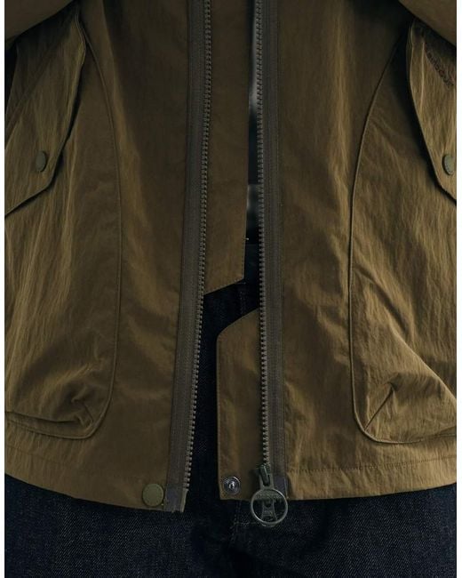 Barbour Green Re-engineered Endurance Zip Through Casual Jacket for men