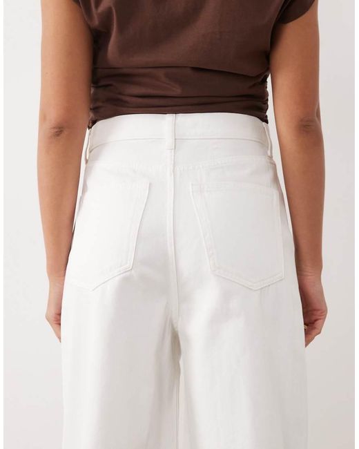 ARKET White Cedar High Rise Wide Leg Jeans