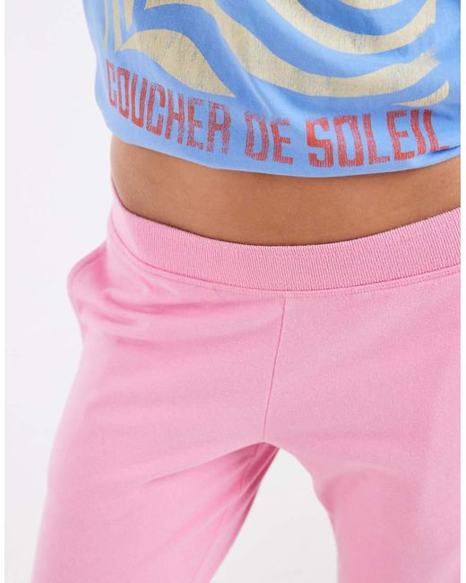 Hollister Pink Straight Leg Low Rise joggers