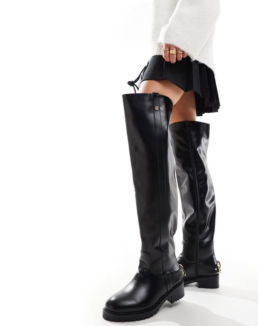 SIMMI Black Simmi london – gerald – overknee-stiefel