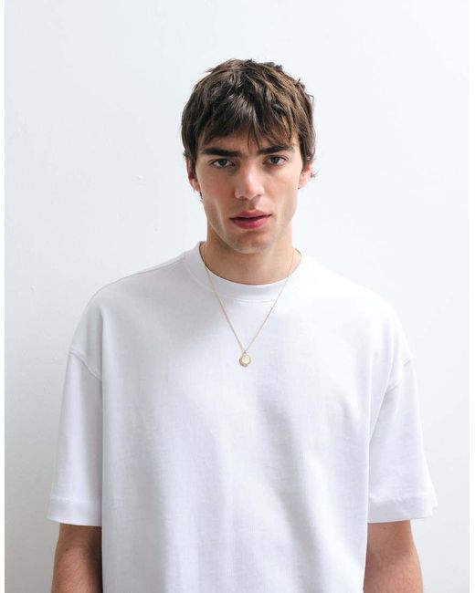 ASOS COLLECTIVE White Super Heavyweight Oversized T-shirt for men