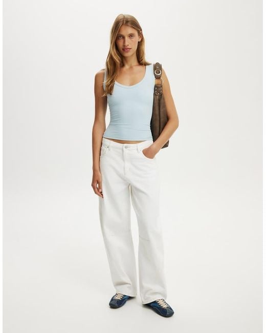 Cotton On Blue Hold Me V Neck Tank