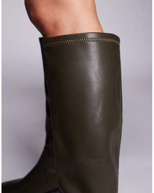 SIMMI Gray Simmi London Xander Smart Knee Boots