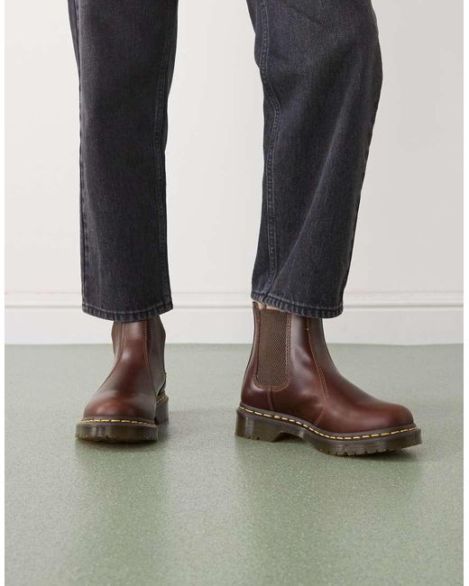 Dr. Martens Black 2976 Leonore Fur Lined Chelsea Boots