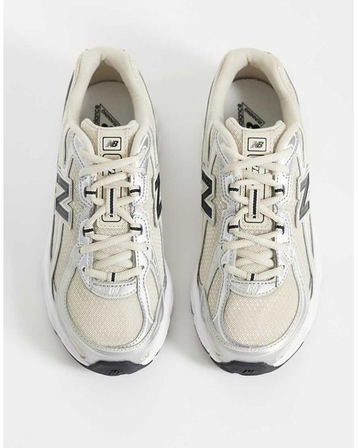 New Balance White 740 Sneakers