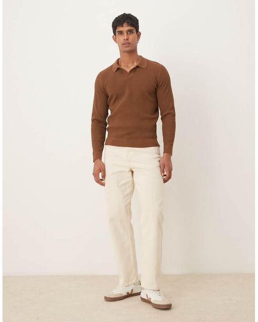 Polo di Mango in Brown da Uomo