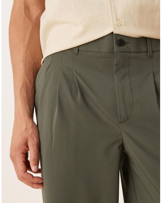 ASOS – schmal zulaufende oversize-hose in Natural für Herren