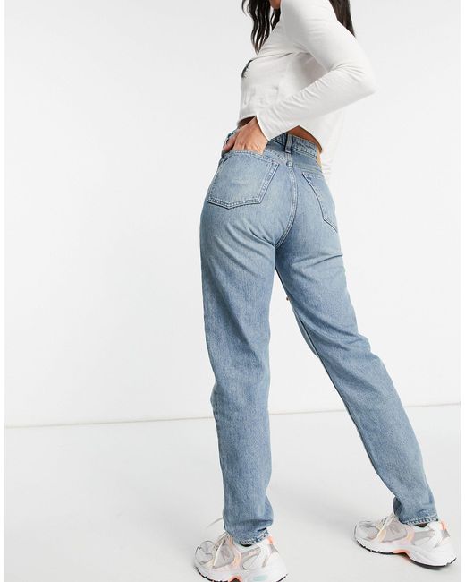 Seattle Cotton High Waist Mom Jeans 