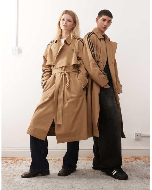 Adidas Originals Natural Adicolour Trench Coat