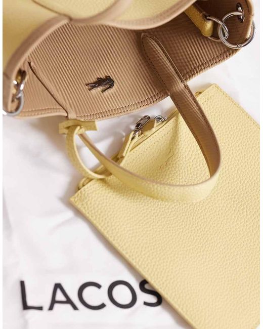 Borsetta Double-Face E Gialla di Lacoste in Natural