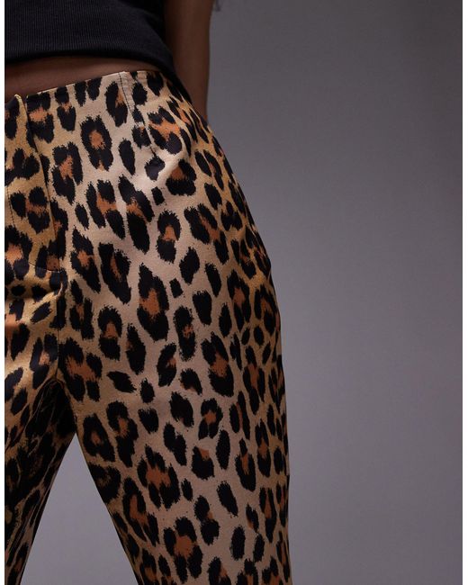 TOPSHOP Multicolor – caprihose mit leopardenprint