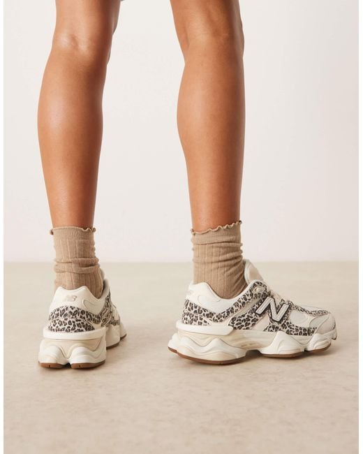 New Balance Natural – 9060 – sneaker mit leopardenmuster-detail, exklusiv bei asos