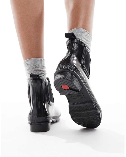 Hunter Black Original Chelsea Wellington Boot