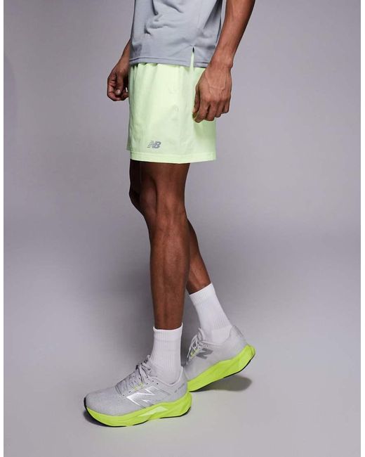 New Balance Gray Sport Essentials 5 Inch Shorts for men