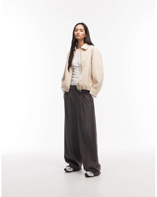 ARKET Natural Wool Rich Double Blouson Jacket