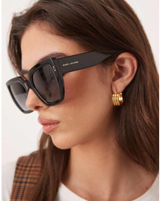 Marc Jacobs Brown Marc Jacobs Square Sunglasses