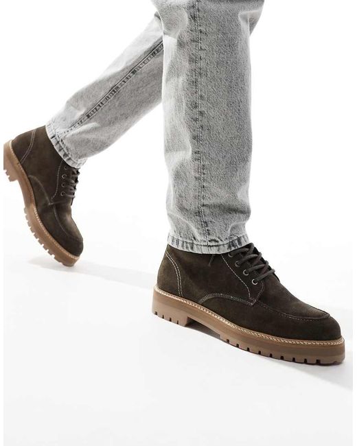 Botines Chukka Grises De Nobuk Django De Schuh de hombre de color Gray