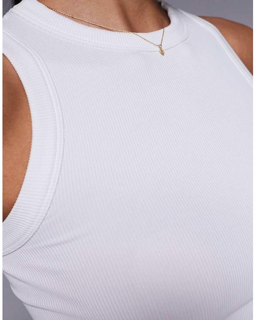 4505 Gray Seamless Lightweight Rib 90S Racer Vest