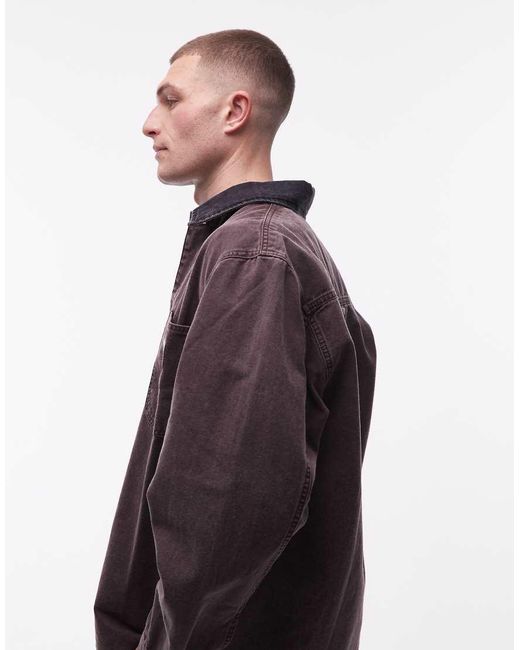 Carhartt Brown Mitch Canvas Jacket for men