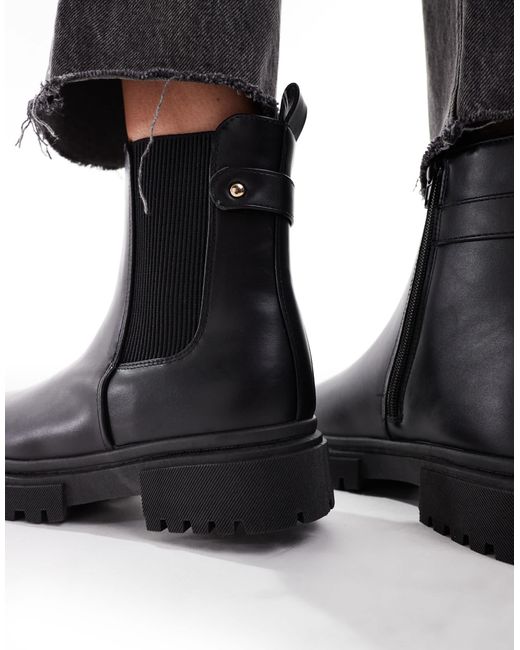 New Look Black Chunky Chelsea Ankle Boot