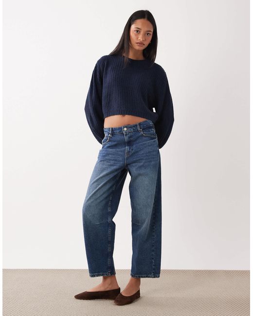 Pull court ras Threadbare en coloris Blue