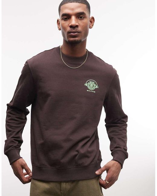 Element Black Graphic Sweatshirt for men