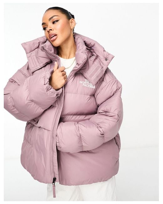 The North Face Pink Acamarachi Oversized Puffer Jacket