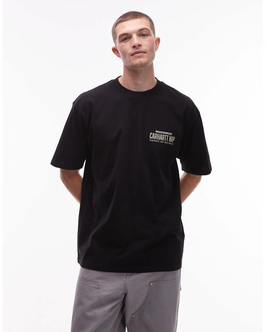 Carhartt Black Arcan Loose Fit Motif T-shirt for men