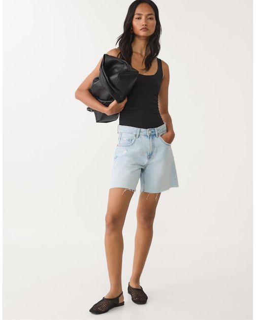 Body Arricciato di Stradivarius in Blue