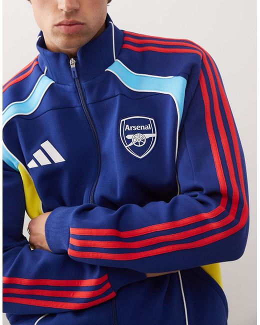 Adidas Originals Blue Adidas Football Arsenal Carnival Track Jacket for men